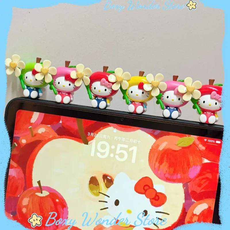 

Genuine Hellokitty Windmill Fun Blind Box Mini Figurine Desk Decoration Items Surprise Mystery Box Fashionable Popular Dolls