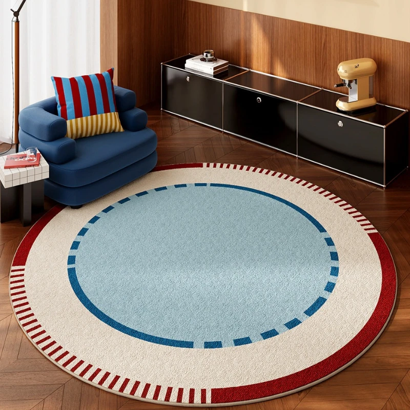 Dopamin Color Carpets for Living Room Washable Bedroom Decor Round Carpet Anti Slip Lounge Floor Mat Nordic Style Cloakroom Rug