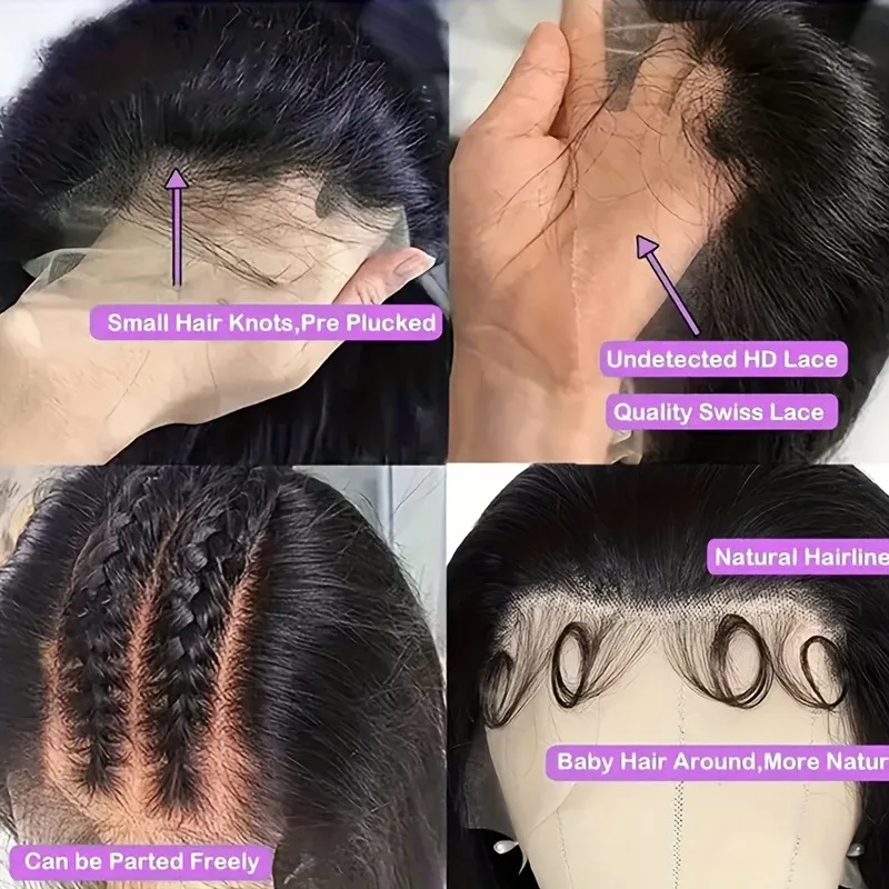 الجسم موجة الدانتيل الجبهة الباروكات شعر الإنسان واسعة الدانتيل 200 الكثافة خصلات الشعر المستعار الإنسان 13x4 شعر الإنسان الدانتيل الجبهة الباروكات قبل قطعها 20 بوصة #5