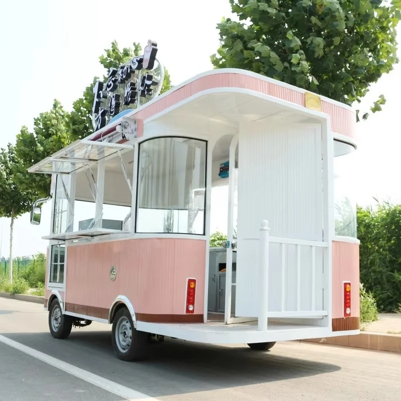 Fully Equipped Complete Functions Customized Electric Street Food Cart Mobile Fast Food Truck