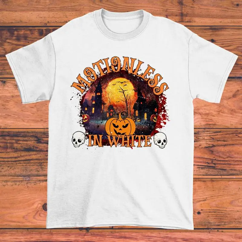 

Футболка «Motionless In White Tour» на Хэллоуин с тыквой всех размеров