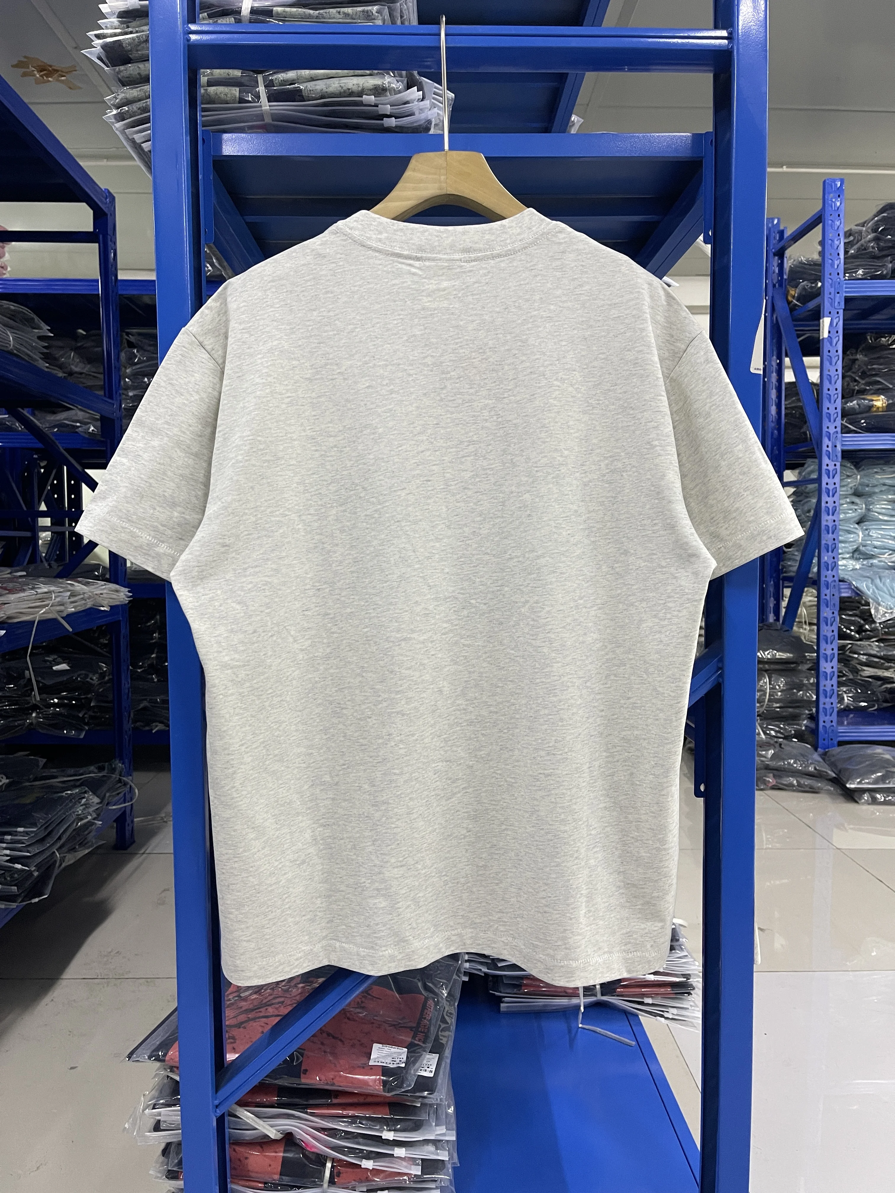 Saint High Quality Street Summer New Washed Pattern Printing Vintage Oversize Casual Cotton T-shirt Trendy Round Neck Men Tops