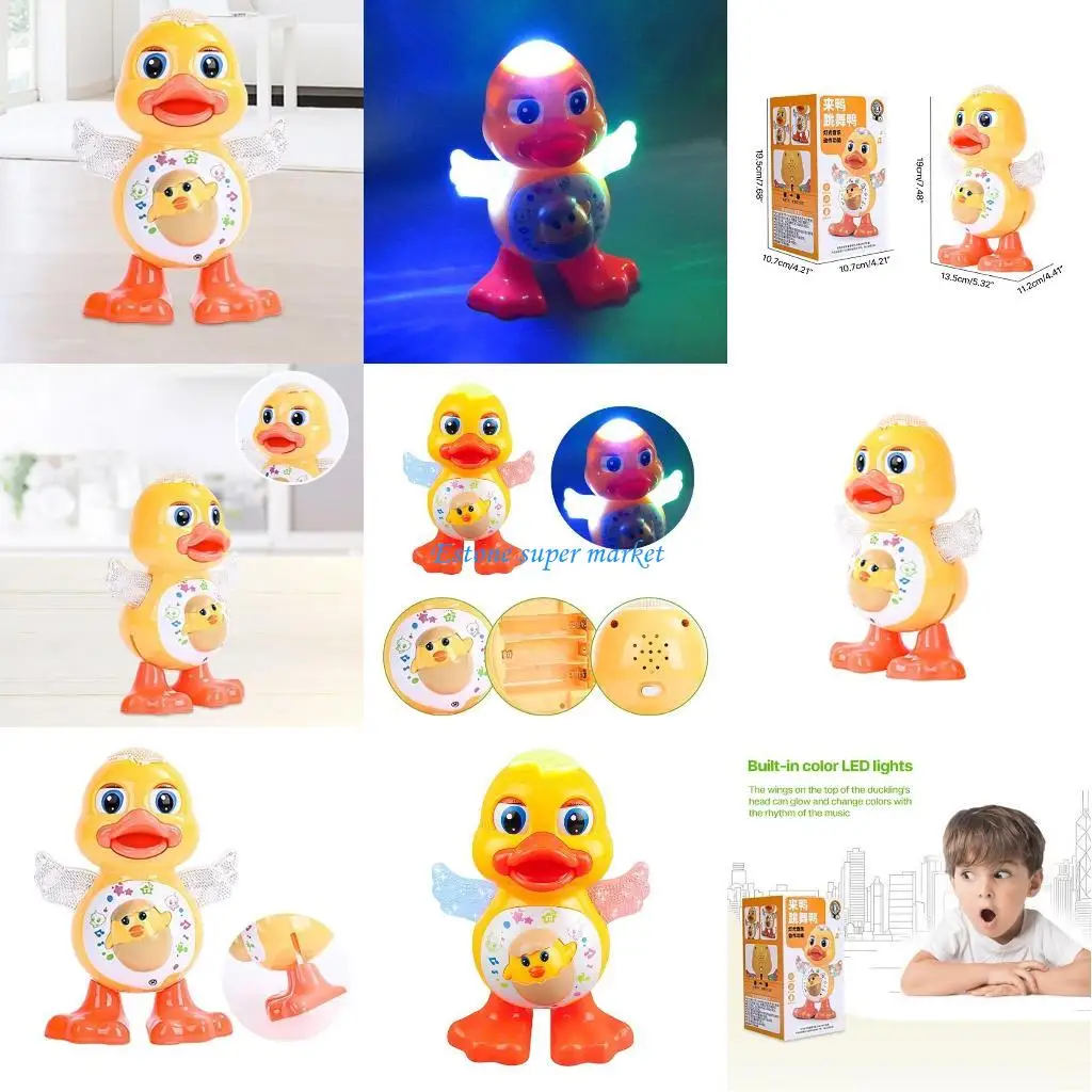 

090B LED Flashing Dancing Singing Duck Toy for Children Novelty Rocking Duck Toy Kids Electric Music Toy Birthday Party Gift