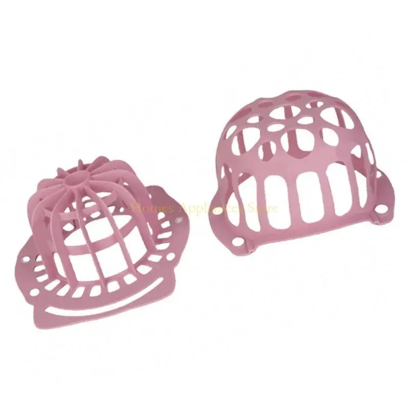 

D0AB Baseball Caps Caps Holder Hat Maintenance Accessory Silicone Texture Silicone Hat Washer Cage for Washing Machine
