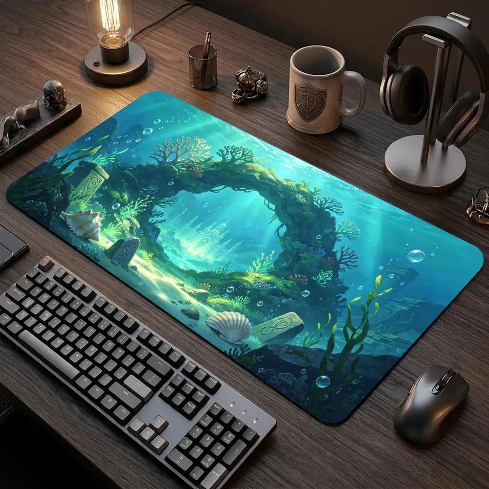 Sea Ruins TCG Card Battles Commander Gaming Mouse Pad Magic Zones Card Playmat  Tabletop rug Game Mats Duel Deskmat Beginner
