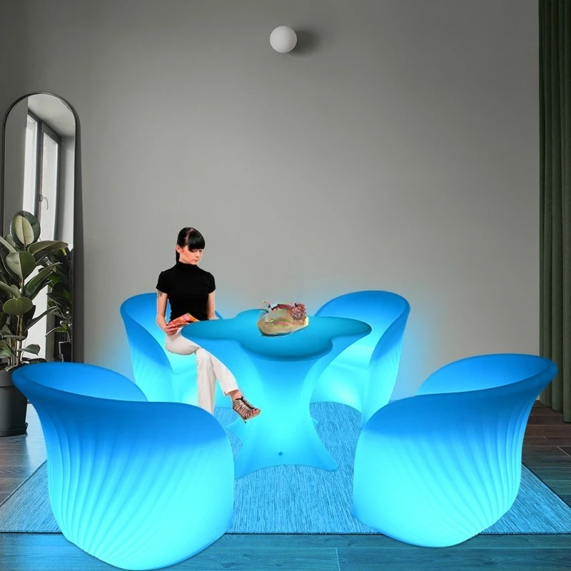 Hot-selling products, modern simple luminous bar table, with intelligent remote control, dimming, waterproof design