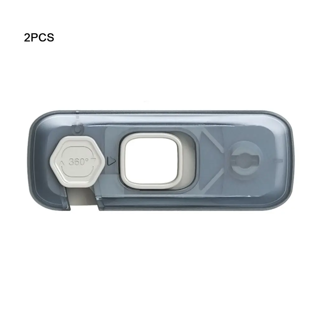 

2 PCS Window Supplies Refrigerator Cabinet Drawer Freezer Child Safety Lock Housing Safety Closing Buckle Door Locks