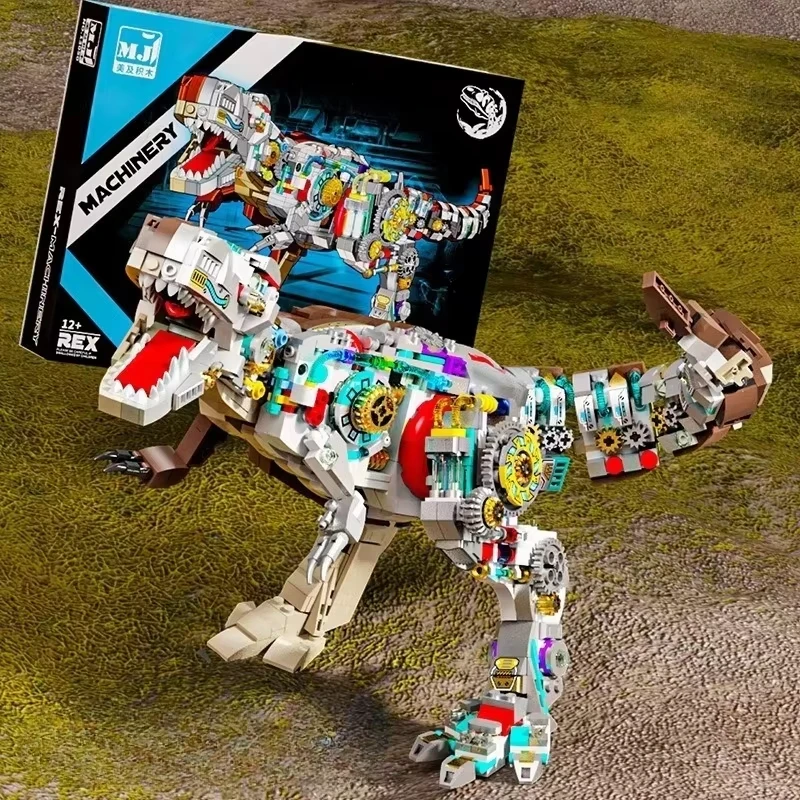 

1388 деталей: Полумеханический конструктор-динозавр для сборки, научно-образовательная модель, развивающая игрушка для детей