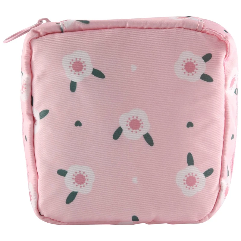 1PCS Mini Makeup Bags Zipper Girl Sanitary Pad Bag Card Holder Coin Purse Cosmetics Headphone Case Sanitary Pouch