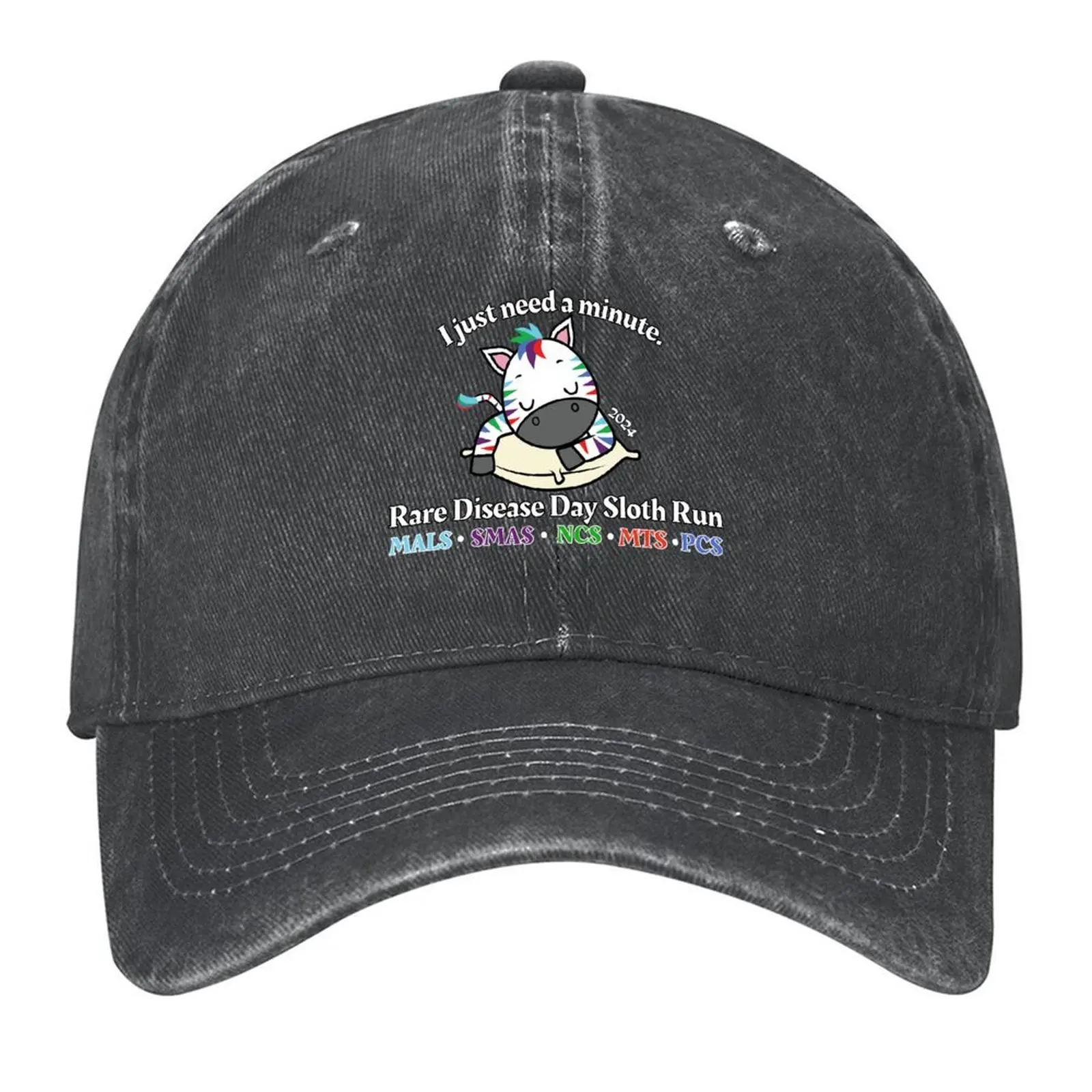 

Rare Disease Day Sloth Run (2024 Zebra) Baseball Cap Hat Man For The Sun hats for men Vintage Luxury Man Hat Hats Man Women's