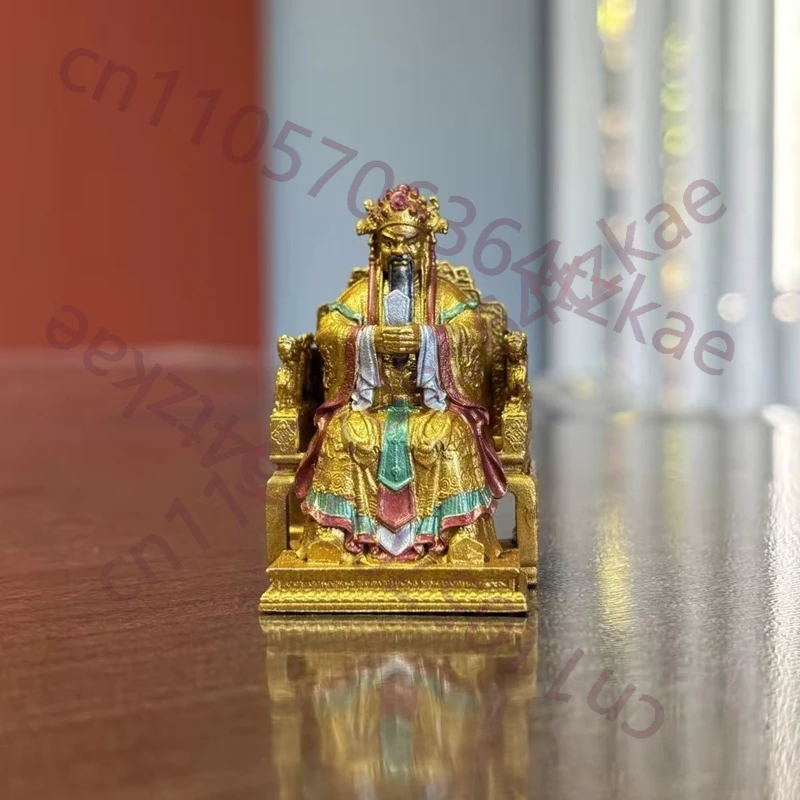 

Статуэтка Гуанцзи — Дракона-царя, охранителя бога богатства, ручная роспись, религиозный предмет