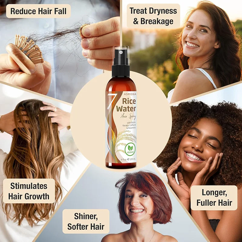 

Fast Hair Growth Spray Fermented Rice Water Serum Prevent Thinning Dry Frizzy Repair Refreshing Anti Hair Loss Treatment Product