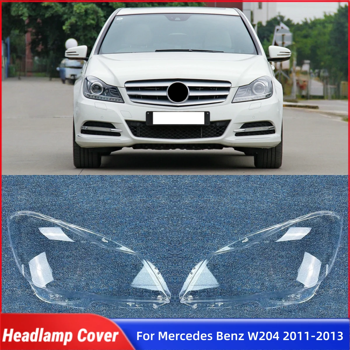 

Для Mercedes Benz C Class W204 C180 C200 C260 2011 2012 2013, запасные части для салона автомобиля, линзы, крышка фары