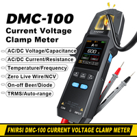 FNIRSI DMC-100 DC AC Current Voltage Clamp Meter USB Charger 10000 Counts 600A Amperimetric Clamp Tester NCV Electrician Tools
