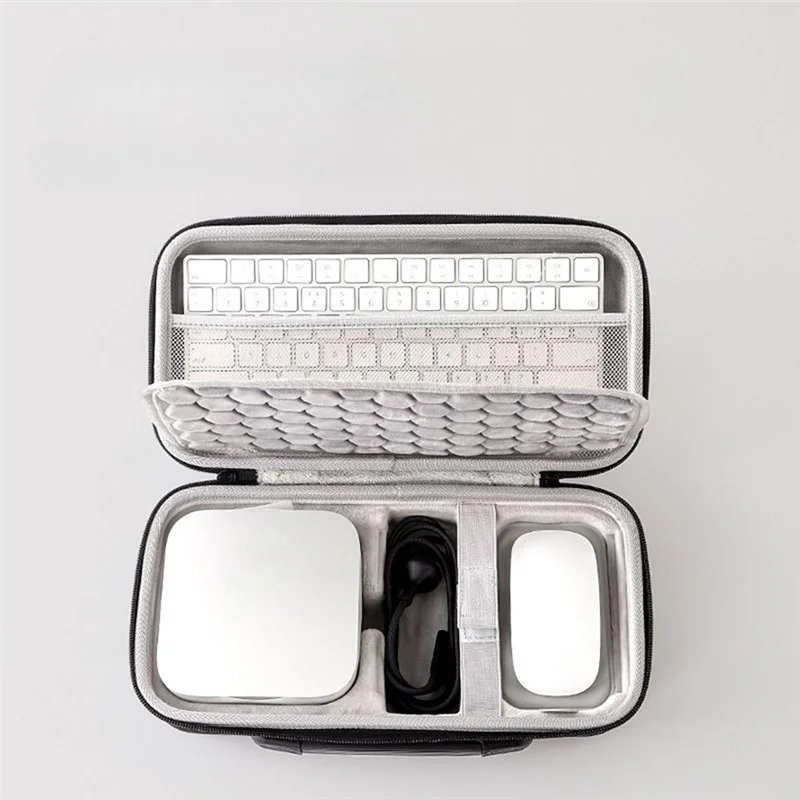 ABMF-чехол для переноски с ручкой для путешествий для Mac Mini M4, специальная противоударная сумка для хранения большой емкости, портативный органайзер