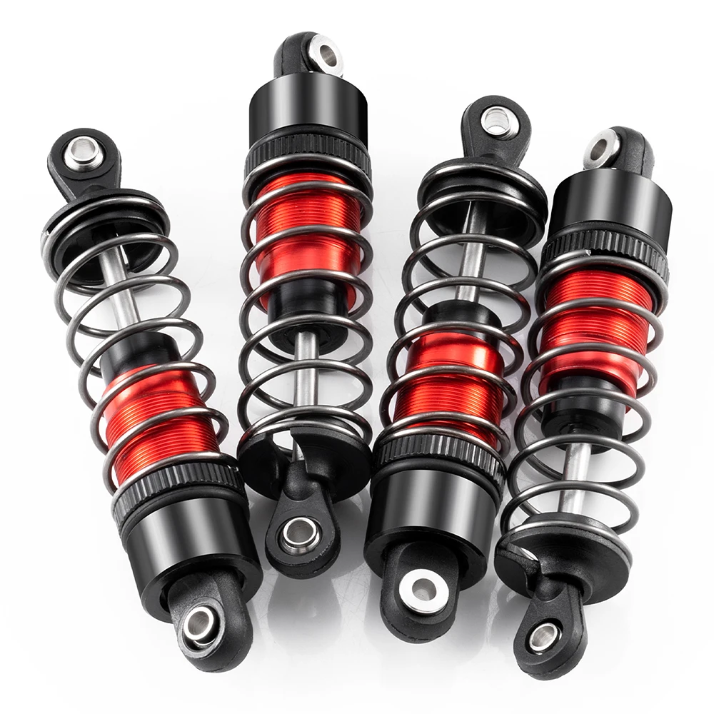 AXSPEED 4Pcs Metal Shock Absorber Oil Damper 70/80/90mm for 1/10 RC Crawler Car Axial SCX10 Wraith D90 TRX4 TRX6 Upgrade Parts