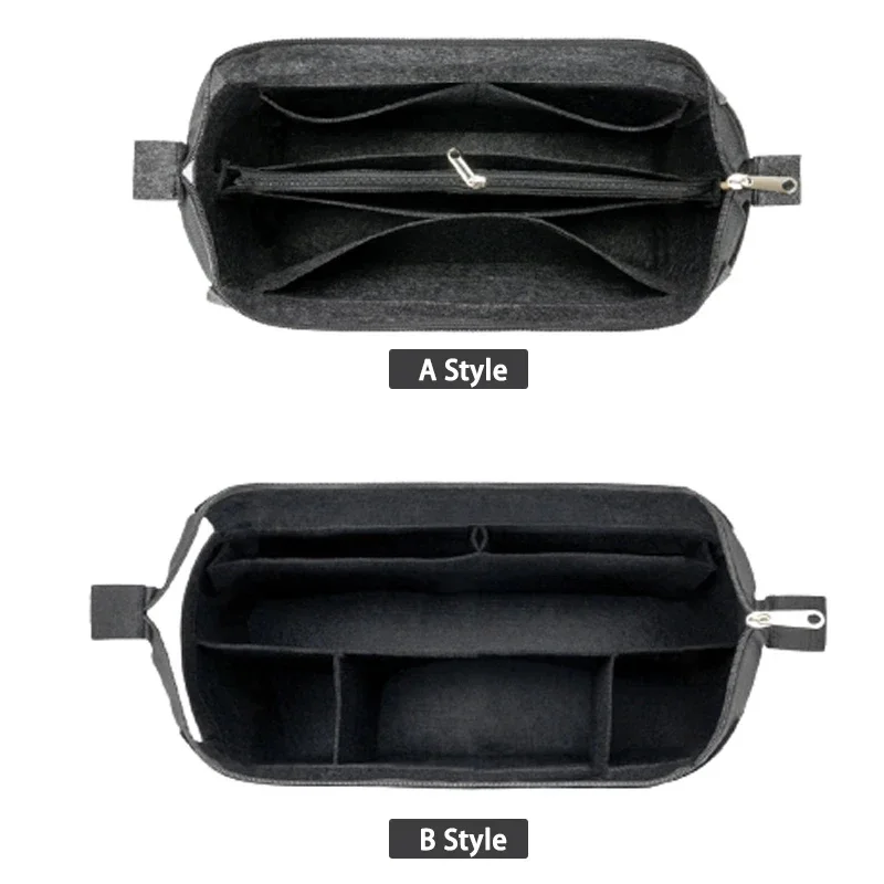Hot Large Capacity Felt Liner Organizer Storage For Dior Book Tote Handbag Portable Small Makeup Bag Anti Wear Accessories - view 3