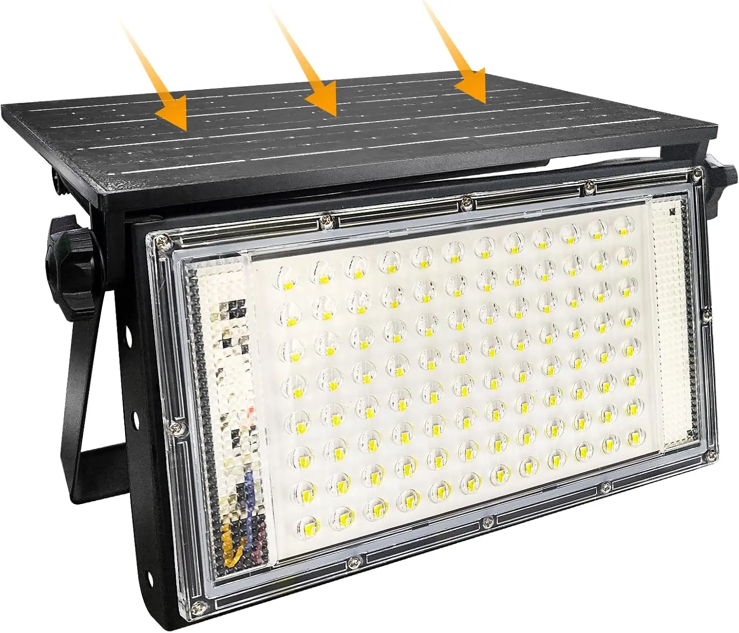 

Solar Flood Lights Outdoor, Waterproof, Dimmable, 100W Super Bright, Remote Control, for Porch Patio Yard Garage