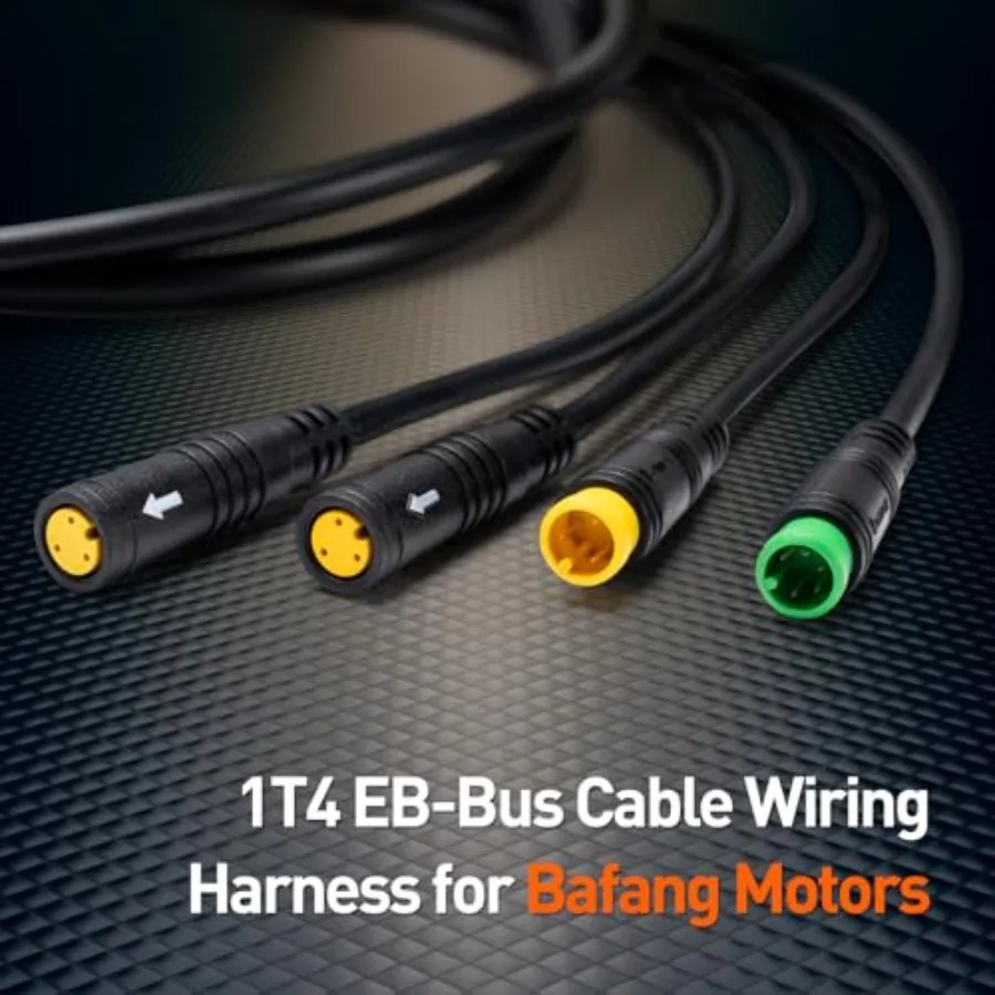 1T4 كابل الأسلاك تسخير ل Bafang BBS01 BBS02 BBSHD منتصف محرك عرض المحرك الفرامل الإبهام خنق موصل مقاوم للمياه 51in