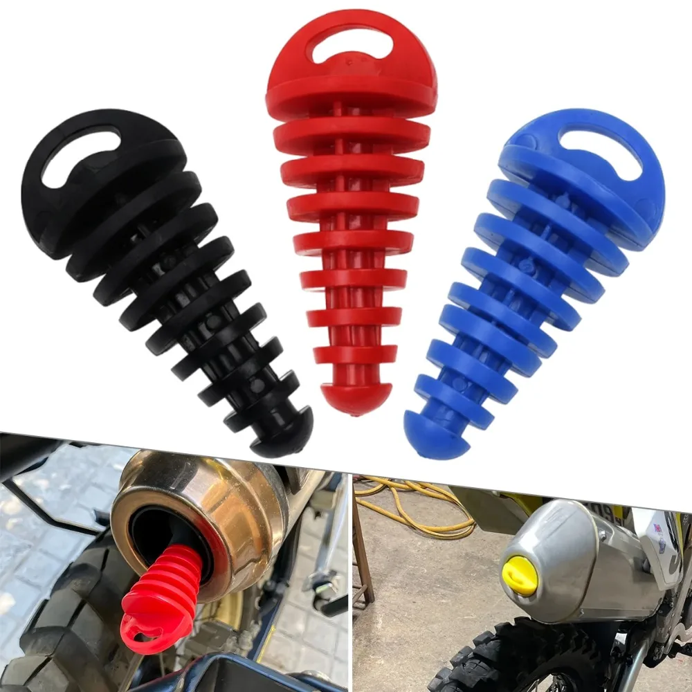 Für KTM Honda Kawasaki Suzuki Yamaha Motorrad Universal Waschen Stecker Auspuffrohr Endrohr PVC Auspuff Waschen Stecker Rohr Schutz