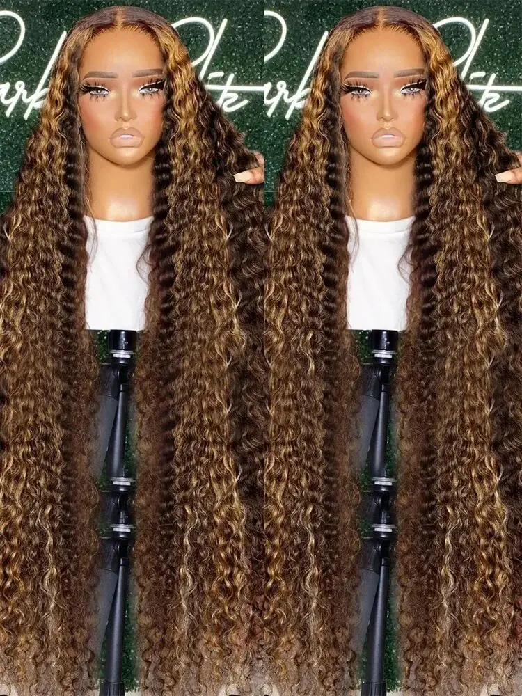 

Highlight Wig Human Hair Deep Wave Frontal Wig 13x6 Hd Lace Front Brazilian Wigs On Sale 13x4 Water Wave Curly Wigs 4x4 Closure