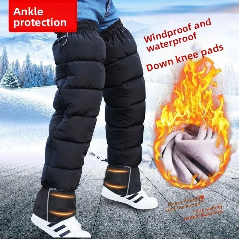 الشتاء الحراري الصوف الساق الجراميق تدفئة الركبة يندبروف الطقس البارد حماية الرجال النساء دراجة نارية ركوب الدراجات سكوتر الدراجات