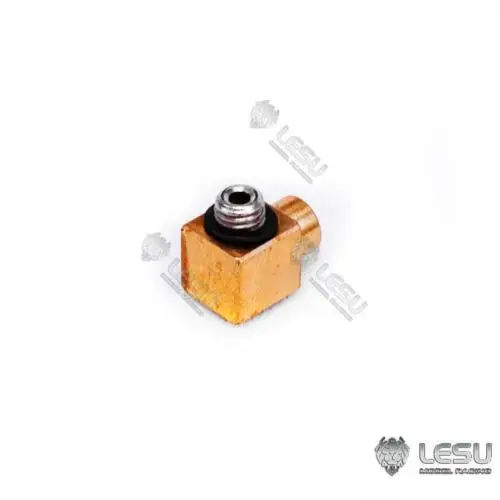 LESU RC Hydraulic Brass Nozzle for 3*2MM Pipe On Excavator Truck Loader Model Spare Parts TH16984