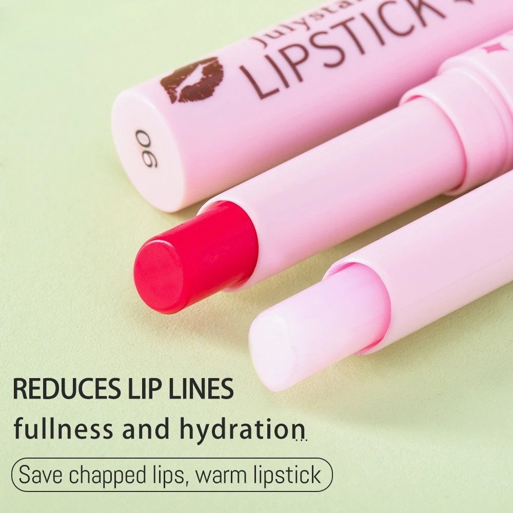 Balsamo per labbra che cambia colore caldo Sapore di frutta Vitamina E Infuso Cura idratante Finitura lucida non appiccicosa per labbra secche Uso quotidiano