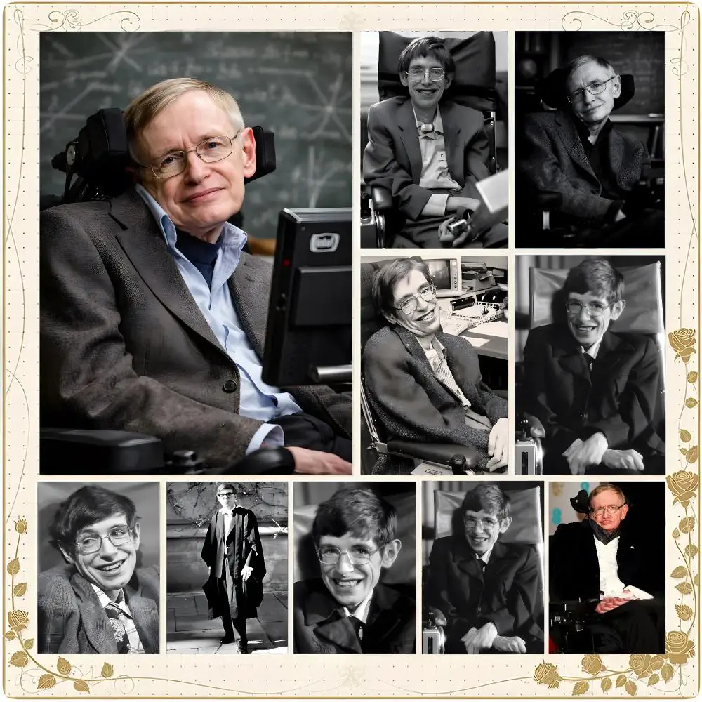 Scientist Physics Stephen Hawking Poster Wall Art Painting for Living Room Interior Decor and Gift Options