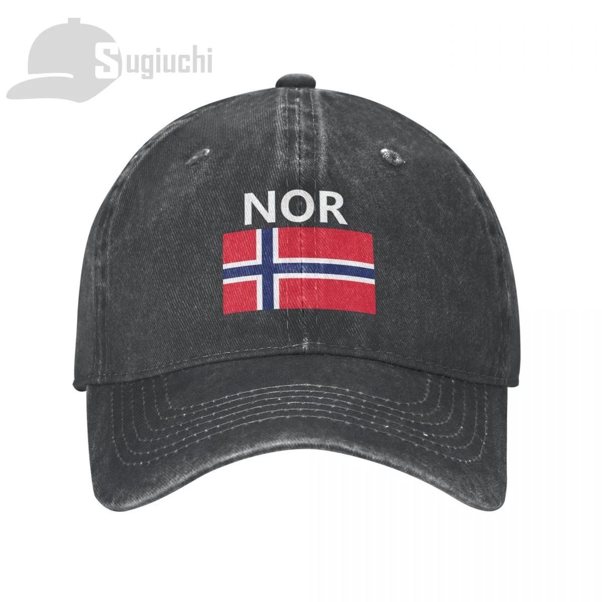 Norway Flag With Letter Washed Cotton Cap Gorras Snapback Caps Baseball Dad Outdoors Travel Sun Hats Casquette