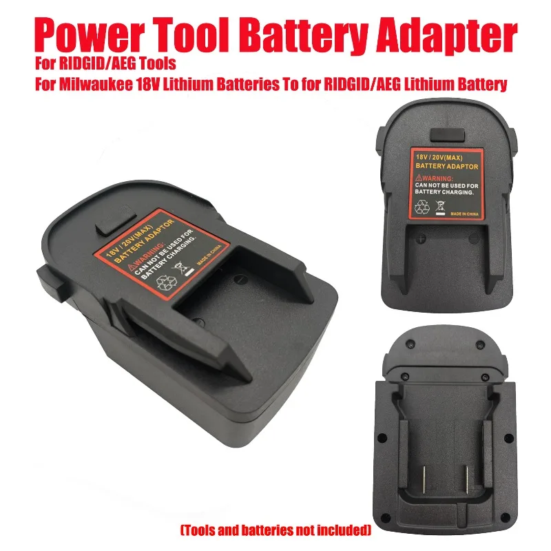 

HAKSINKY Power Tool Battery Adapter for RIDGID/AEG Tools for Milwaukee 18V Lithium Batteries To for RIDGID/AEG Lithium Battery