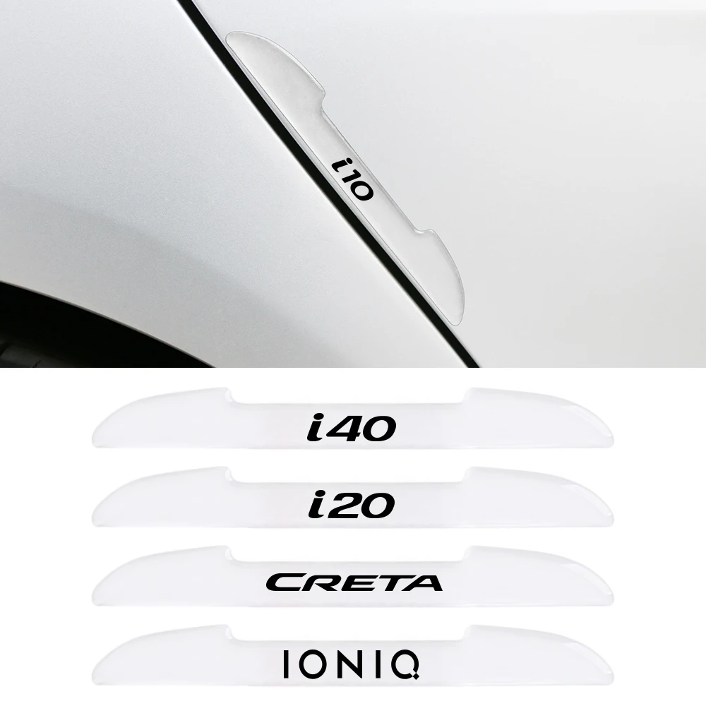 4Pcs Car Door Edge Strips Protector For Hyundai Creta Ioniq Equus I10 I20 Ix25 I40 Ix55 Eon Car Styling Accessories Decor