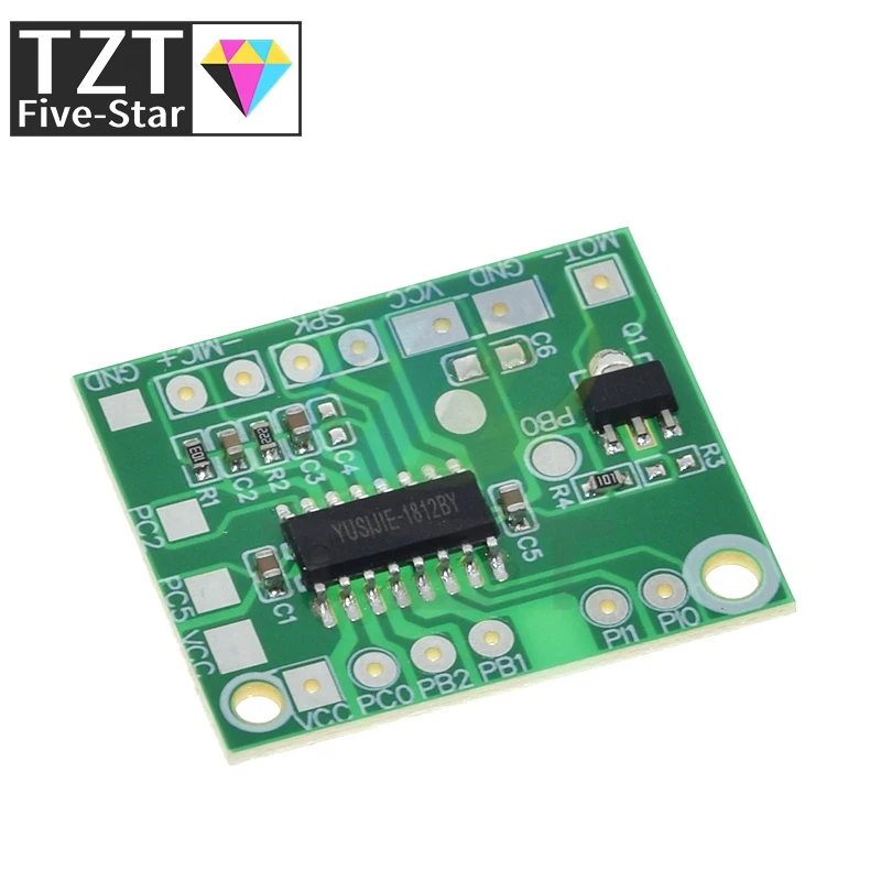 1/3 Stück DIY Sprachaufnahme-Modul mit intelligenter Wiedergabe, Sound-IC-Platine, Stimmveränderungsmodul für Spielzeug-Geschenkzubehör, DC 3V-5V – Detail 2