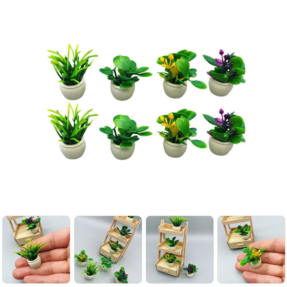 8Pcs Miniature Plan…