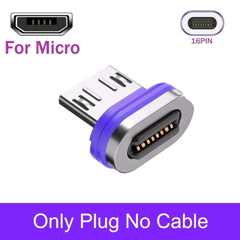 AUFU 16pin 180 Drehen Magnetische Kabel 240 W Schnelle Lade Micro USB Typ C Kabel Für iPhone Xiaomi Samsung Magnet USB Telefon Kabel