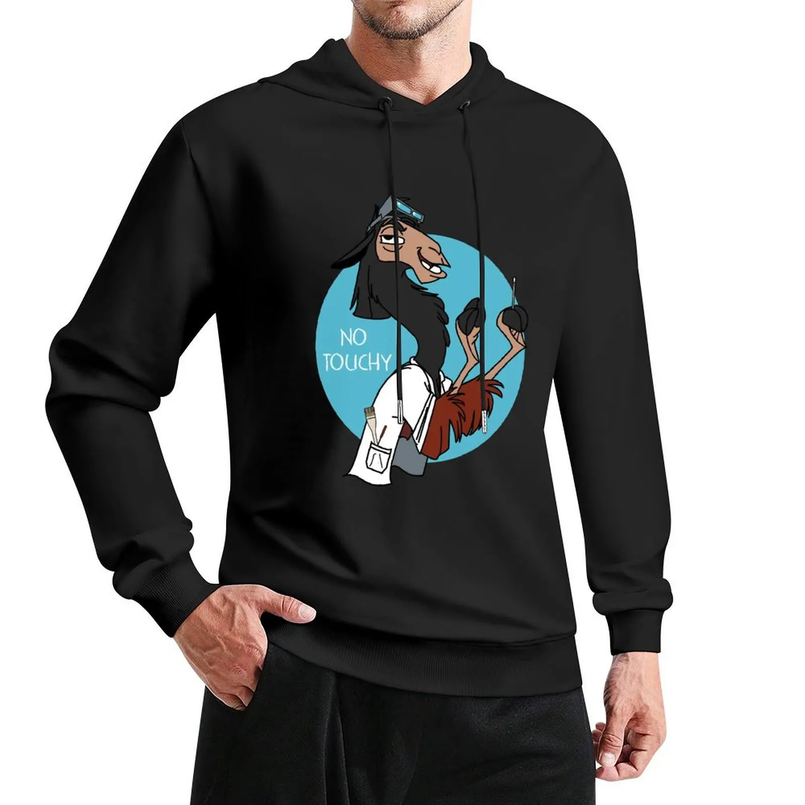 Kuzco Conservator - No Touchy Pullover Hoodie mens clothing hoodie oversize