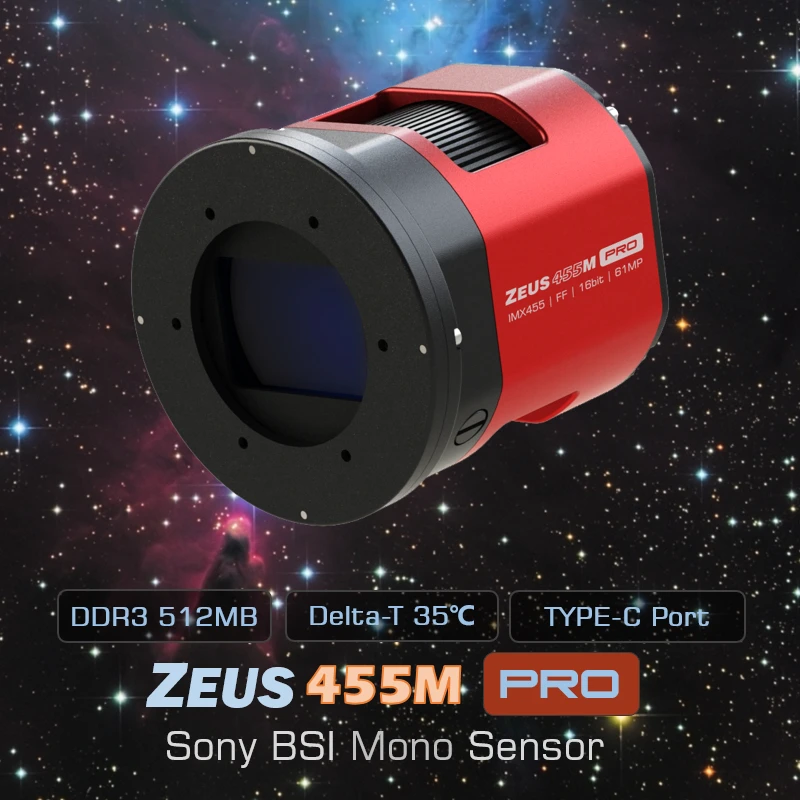 Player One ZEUS 455M PRO (IMX455) USB3.0 Mono Cooled Camera