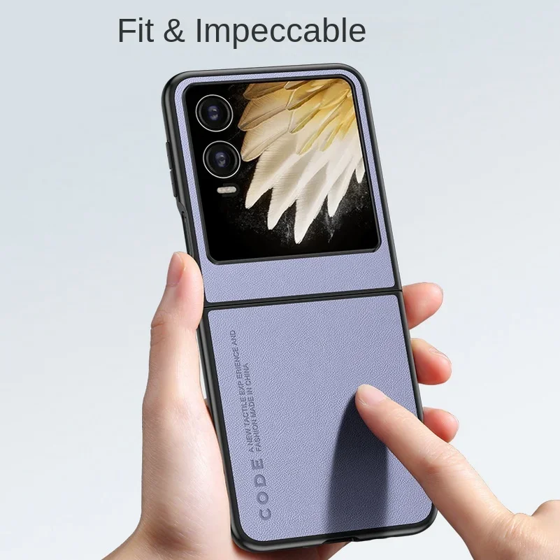 حافظة جلدية عادية لهاتف Tecno Phantom V Flip2 tecno V flip 2 غطاء هاتف نحيف صلب فاخر Fundas #4
