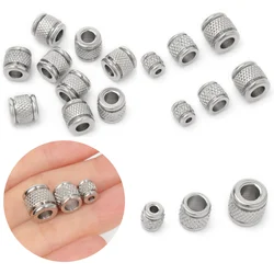 10pcs Stainless Steel Silver Color Spacer Beads Charms Loose Spacer Beads For Jewelry Making DIY Bracelets Necklace Accessories