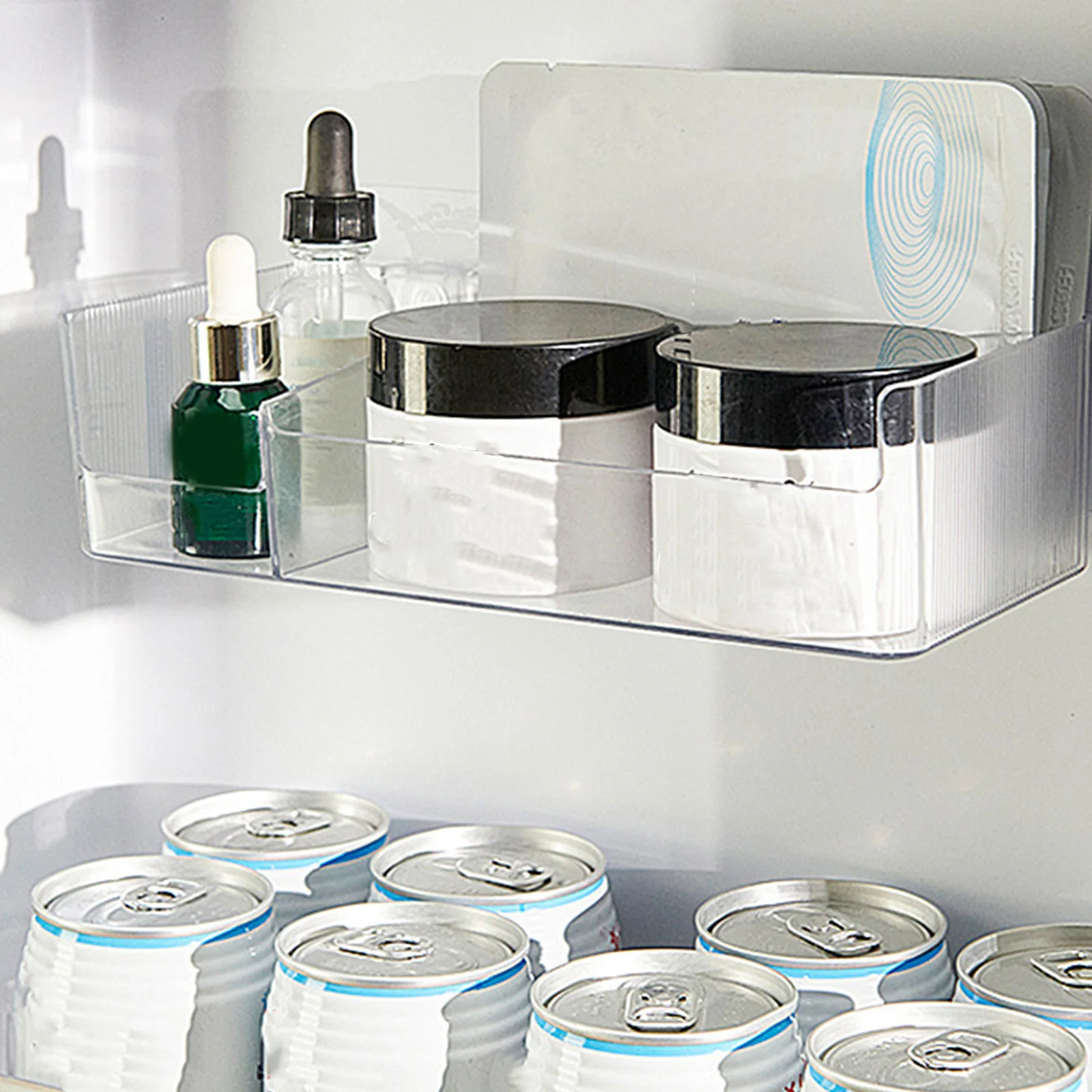 Freezer Organizer -Resistant Refrigerator Side Door Box Fridge Storage Solution Vegetable Fruit Snack Holder