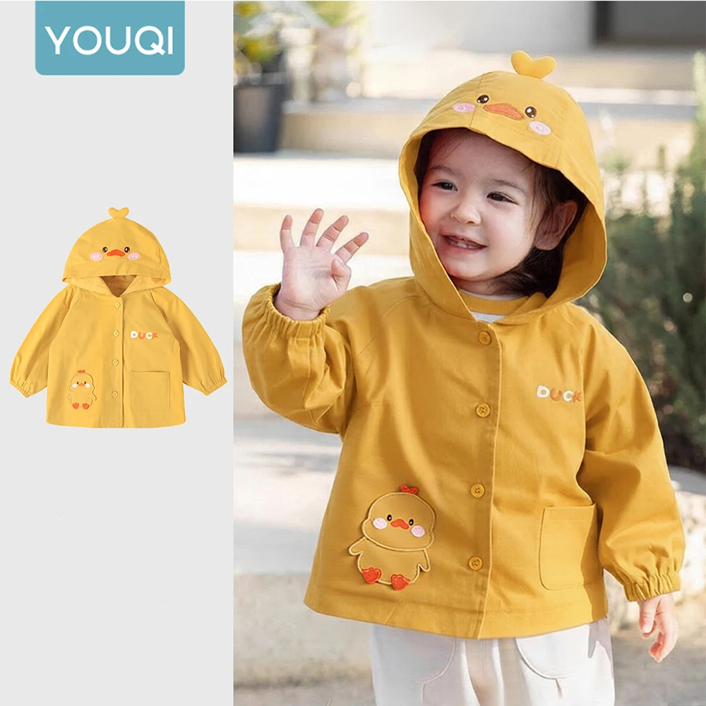 

YOUQI 1PCS Baby Outfit Autumn Clothes Long Sleeve Top Four Seasons Windproof Outdoor Children Warm Hooded Jacket Baby Clothes