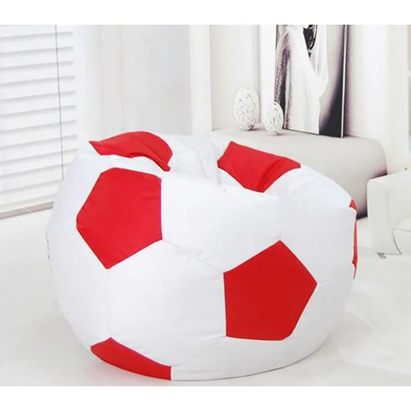 Football Shape Comfortable Bean Bag Sofa Cover For Child Adult Stuffed Chair Sofas  Cushion Organizer Without Filler