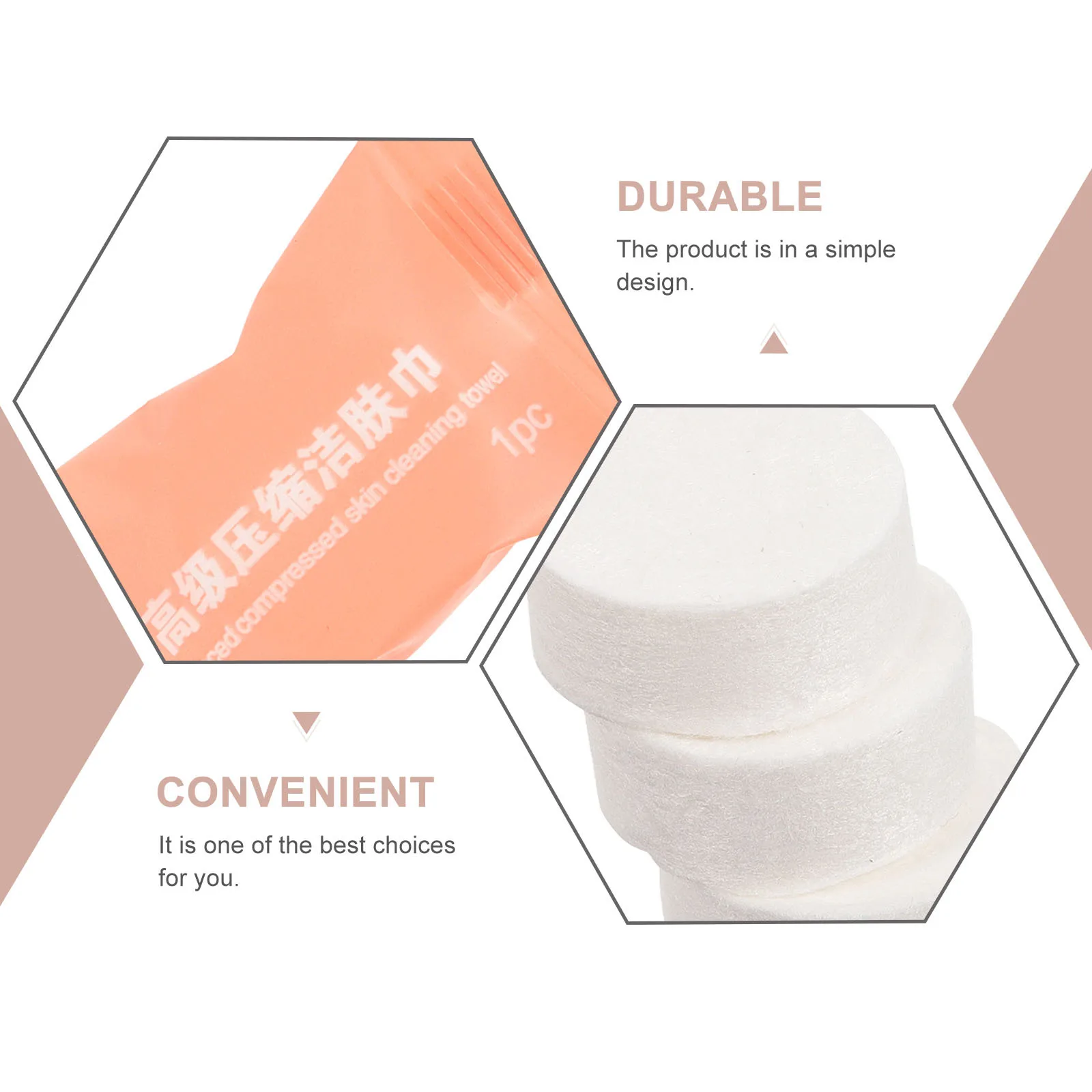 

50Pcs Disposable Compressed Washcloths Compact Towels Multi-Function Travel Face Towels Practical Comfortable for Outdoor Spa