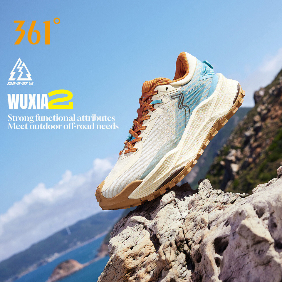  361 Degrees WUXIA 2.0 Lightweight Soft Airy Rebound Cushioning Non-Slip Outdoor Hiking Versatile Sneaker Male 672542201 