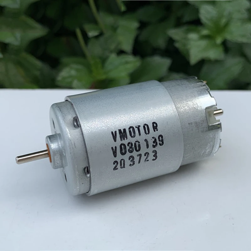 JOHNSON VMotor Mini RS-395 elektrik motoru Motor DC 6V 12V 18V 24V 10500RPM yüksek büyük tork motoru çift 2.3mm mil çift eksen