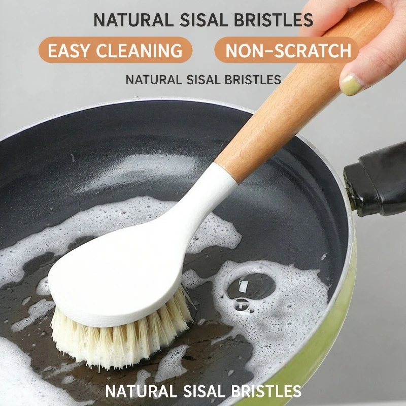 1PCS Bamboo Handle Kitchen Dis - огляд і ціна Dish Brush Bamboo