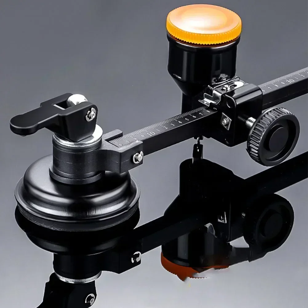 Cortador de círculo de vidro ajustável, cortador de ventosa com alça redonda, ferramenta de corte redondo