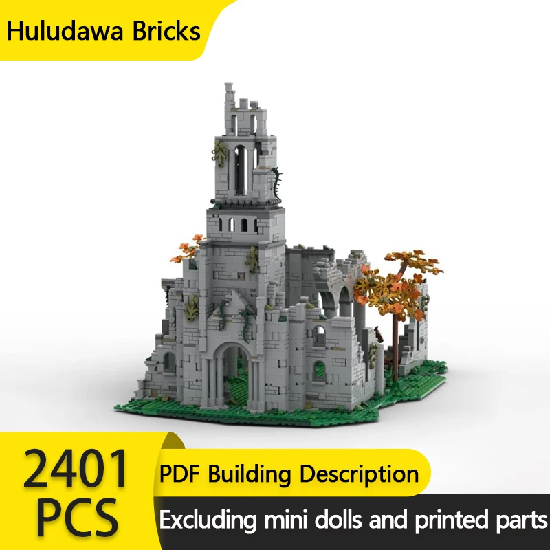 Movie Medieval Castle Model MOC Building Bricks Wilderness Church Modular Technology Gifts Holiday Assemble Children Toys Suit