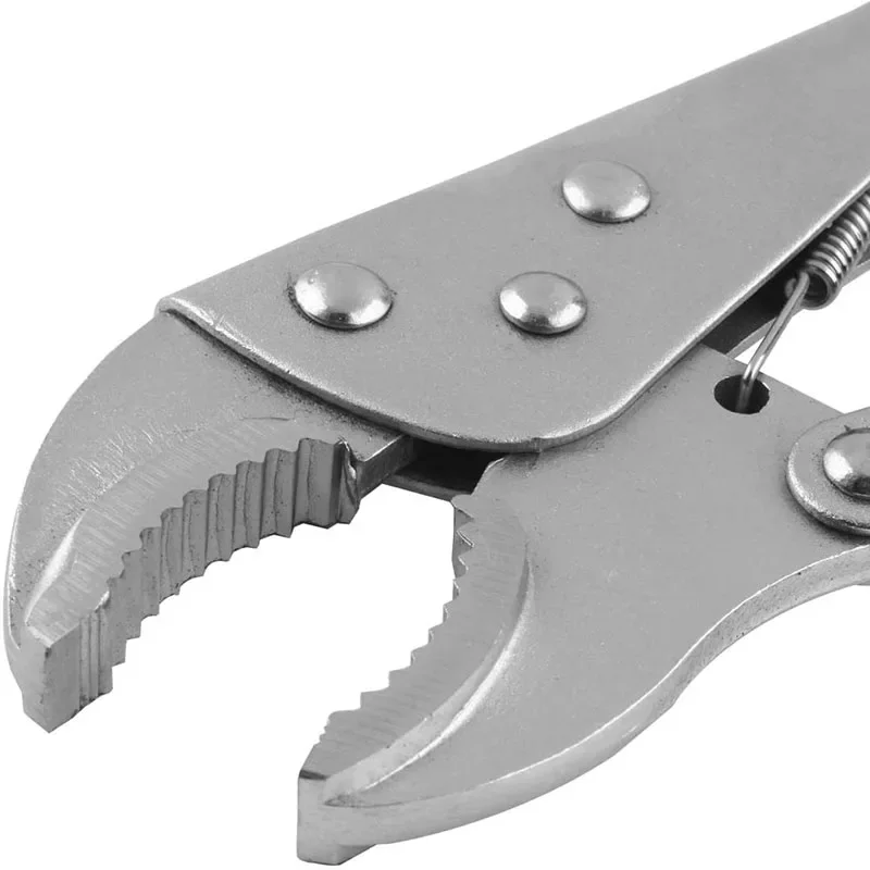 Locking Pliers 10 Inch Round Nose Adjustable Vice Grips Curved Jaw Welding Tool Nippers