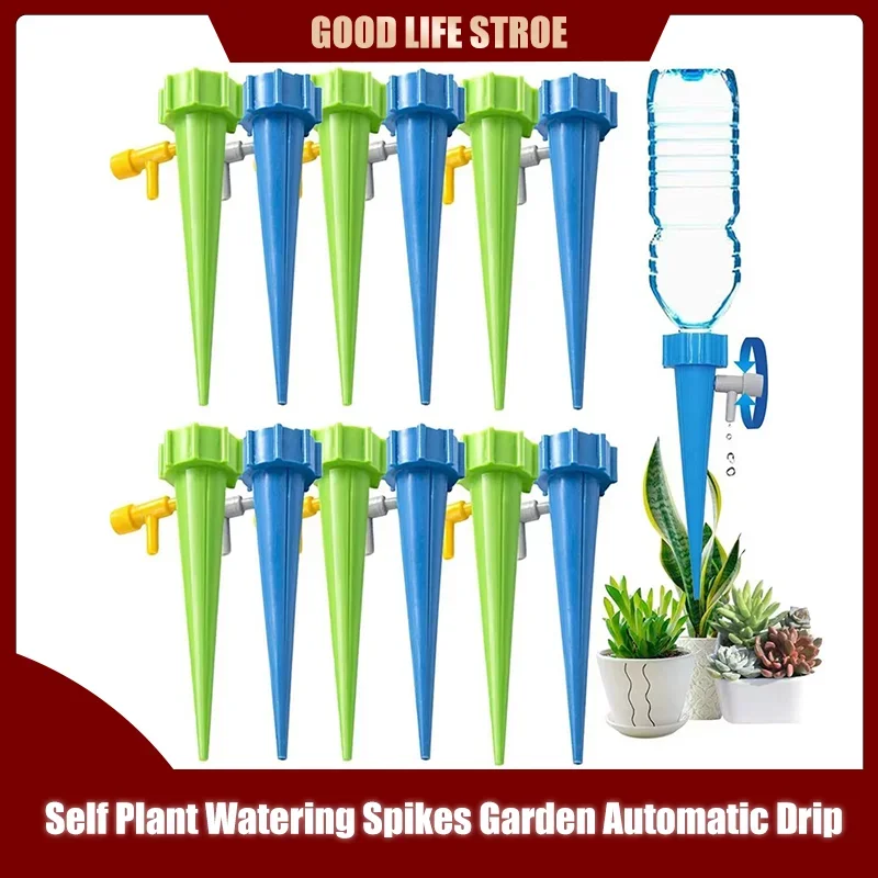 Self Plant Watering Spikes Garden Automatic Drip Irrigation System Adjustable Automatic Drip Device Self Watering Stakes